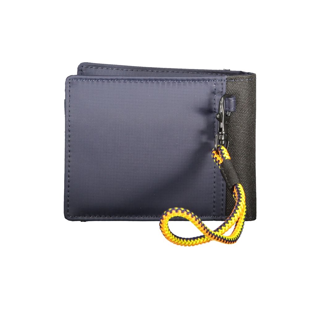 K-WAY wallet made of blue polyamide